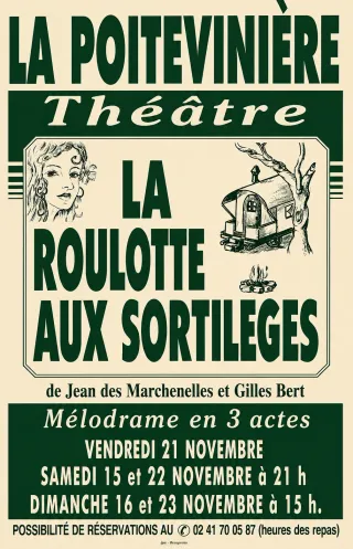Affiche de la pièce La roulotte aux sortilèges