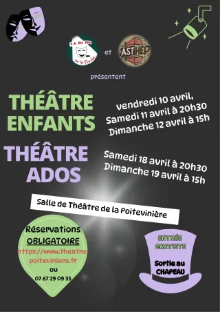 Affiche de la pièce Théâtre enfants/Théâtre ados