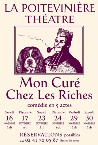Affiche de la pièce Mon curé chez les riches